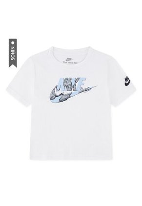 Camiseta Nike Nkb Unwrapped Futura Niño-Blanco/Negro