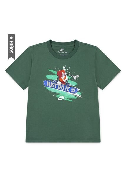 Camiseta Nike Nkb Snowboard Boxy Niño-Verde