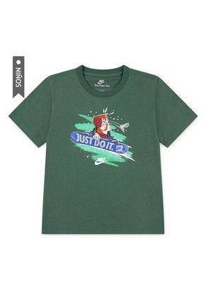 Camiseta Nike Nkb Snowboard Boxy Niño-Verde