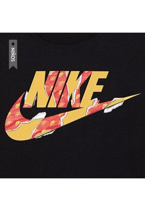 Camiseta Nike Nkb Unwrapped Futura Niño-Negro/Verde