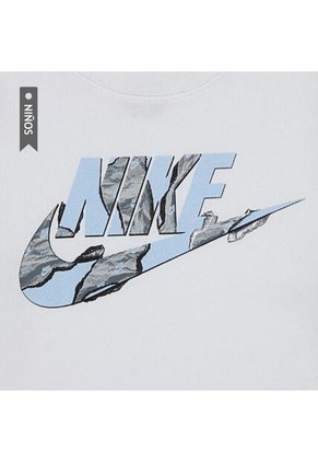 Camiseta Nike Nkb Unwrapped Futura Niño-Blanco