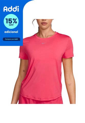 Camiseta Nike Uno Clásico Mujer-Rosa Nike