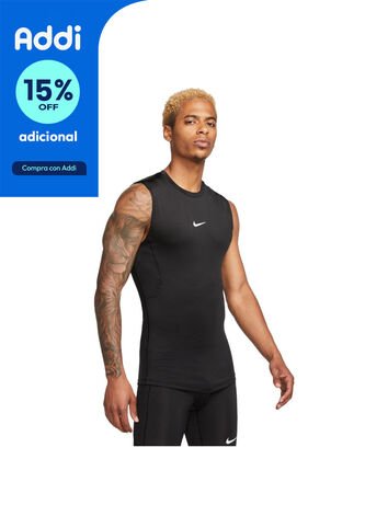 Camiseta Esqueleto Dri Fit Top Sl Tight Others-Negro Nike