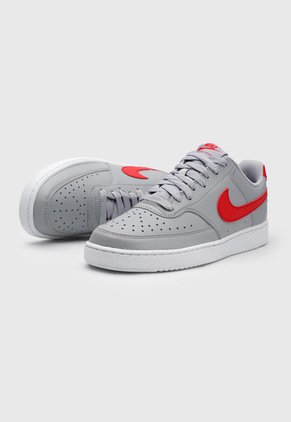 Tenis Lifestyle Gris-Rojo-Blanco Nike Court Vision Low NN