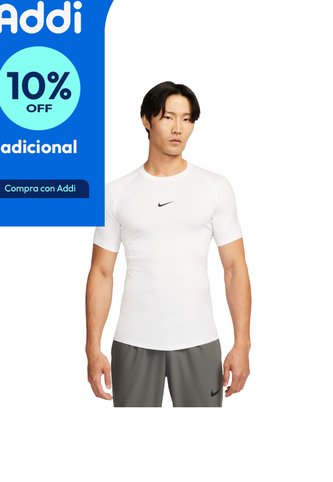 Camiseta Nike Pro Hombre-Blanco Nike