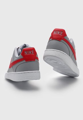 Tenis Lifestyle Gris-Rojo-Blanco Nike Court Vision Low NN