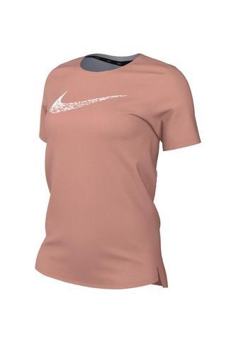 Camiseta Mujer Nike Swoosh Run Short-Sleeve Top Rosa Nike