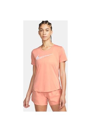 Camiseta Mujer Nike Swoosh Run Short-Sleeve Top Rosa