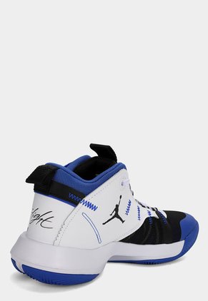 Tenis Basketball Blanco-Azul-Negro Nike Jordan Jumpman