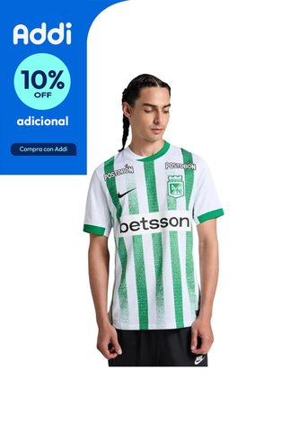 Camiseta Nike Atlético Nacional Stadium 2025 Hombre-Blanco Nike
