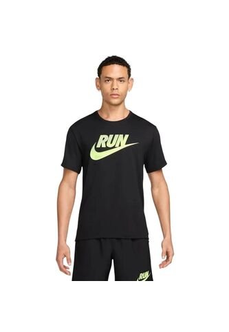 Camiseta Nike Run Energy Miler Ss Top Hombre-Negro Nike