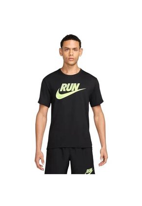 Camiseta Nike Run Energy Miler Ss Top Hombre-Negro