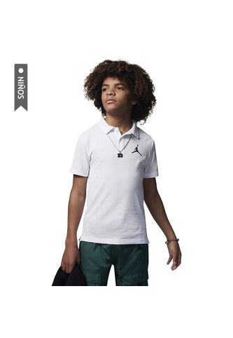 Camiseta Polo Nike Jdb Jumpman Polo Niño-Blanco Nike