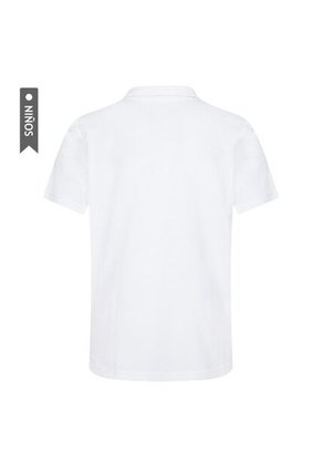 Camiseta Polo Nike Jdb Jumpman Polo Niño-Blanco