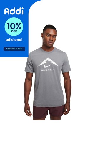 Camiseta Nike Dri Fit Tee Trail-Gris Nike