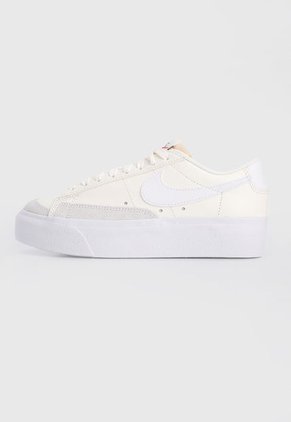 Tenis Lifestyle Beige-Blanco Nike Blazer Low Platform