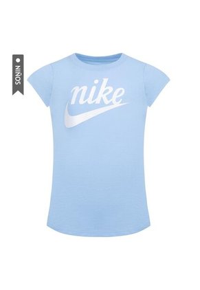 Camiseta Nike Nkg Script Futura Ss Tee Niña-Azul