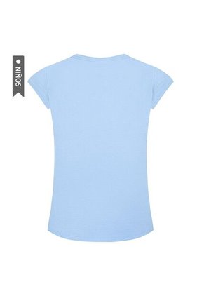 Camiseta Nike Nkg Script Futura Ss Tee Niña-Azul