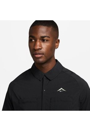 Camisa Hombre Running Nike Trail Negro