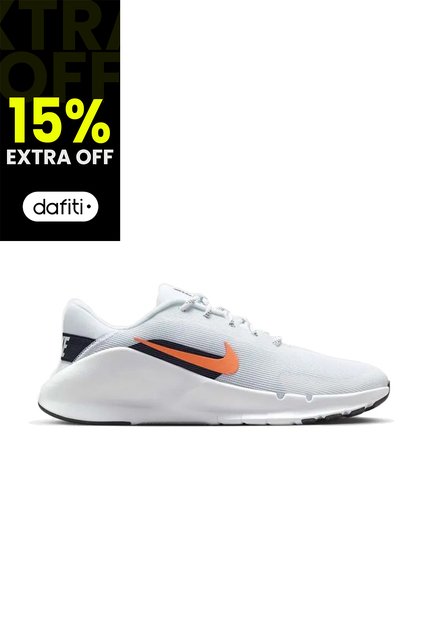 Tenis Nike Flex Train Hombre-Blanco/Naranja