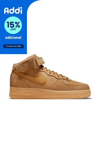 Botas Tenis Nike Air Force 1 Mid 07 Wb Hombre-Café Nike