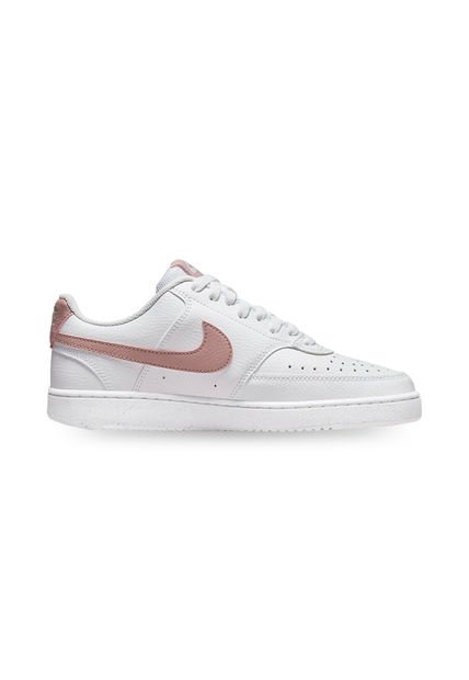 Tenis Nike Court Vision Mujer-Blanco/Rosa