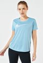 Camiseta Azul-Beige-Vinotinto Nike Swoosh Run de Nike