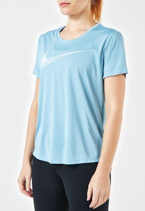 Camiseta Azul-Beige-Vinotinto Nike Swoosh Run