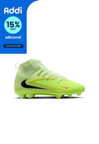 Guayos Nike Jr Phantom 6 High Club Fg Mg Niño-Verde Nike
