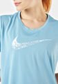 Camiseta Azul-Beige-Vinotinto Nike Swoosh Run de Nike
