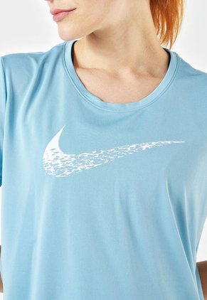 Camiseta Azul-Beige-Vinotinto Nike Swoosh Run