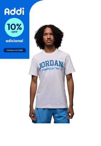 Camiseta Jordan Sport Arch Short Sleeve Crew-Blanco Nike