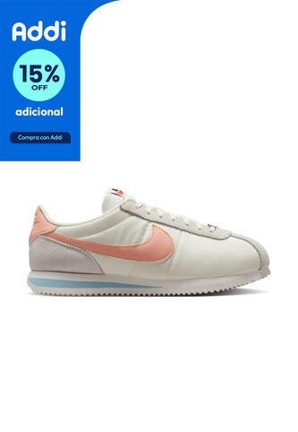 Tenis Nike W Cortez Se Mujer-Beige/Rosa Nike