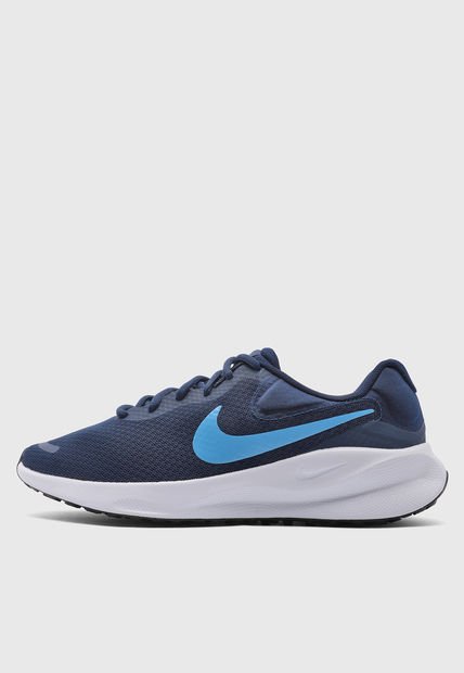 Tenis Running Azul Navy-Blanco NIKE Revolution 7