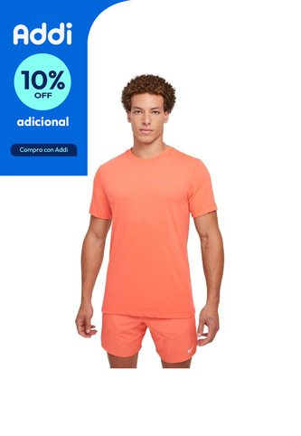Camiseta Nike Tee Run Division Fa24-Salmón Nike