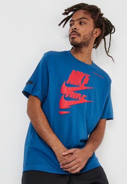 felicidad espontáneo Sencillez Camiseta Azul-Amarillo-Rojo Nike - Compra Ahora | Dafiti Colombia