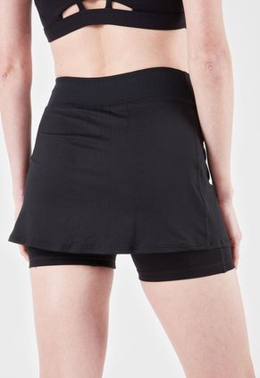 Falda Short Negro-Blanco Nike Court Victory