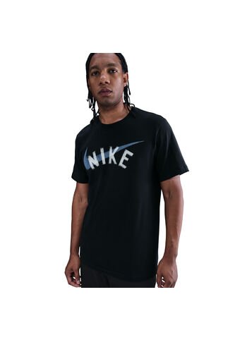 Camiseta Nike M Nsw Tee Swoosh Fs Hombre-Negro Nike