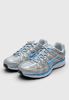 Tenis NIKE P-6000 Plateado