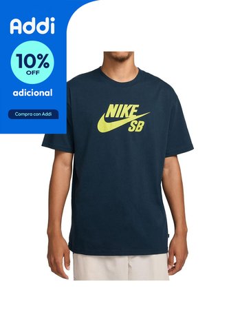 Camiseta Nike Action Sports Tee Logo Hbr-Azul Navy Nike