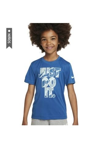 Camiseta Nike Dri-Fit Club Seasonal Camo Niños-Azul Nike
