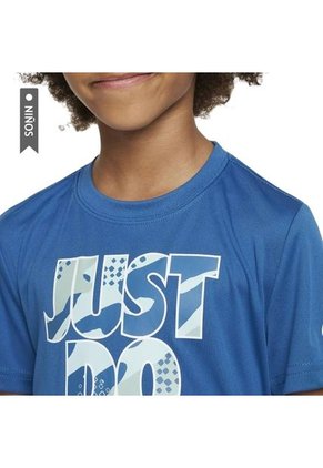 Camiseta Nike Dri-Fit Club Seasonal Camo Niños-Azul