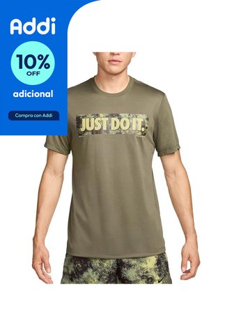 Camiseta Nike M Df Tee Rlgd Camo-Verde Nike