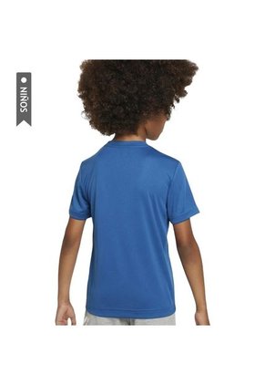 Camiseta Nike Dri-Fit Club Seasonal Camo Niños-Azul