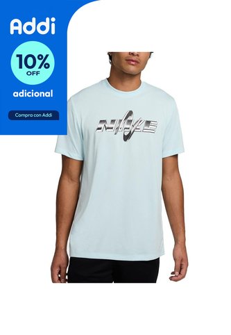 Camiseta Nike M Df Tee Rlgd Gfx-Celeste Nike
