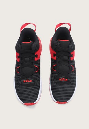 Tenis Basketball Negro-Blanco-Rojo Nike LeBron Witness 7