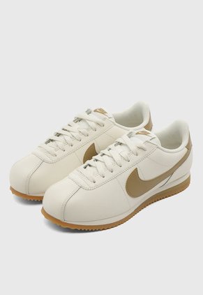 Tenis Lifestyle Marfil-Café NIKE Cortez Leather
