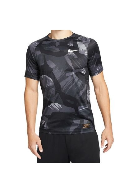 Camiseta Nike Pro Dri-Fit Camuflaje-Negro
