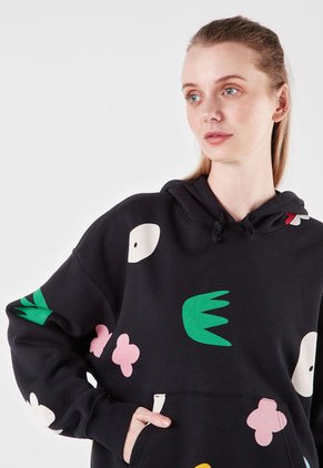 Hoodie Negro-Multicolor Nike Jordan Artist Series by Mia Lee