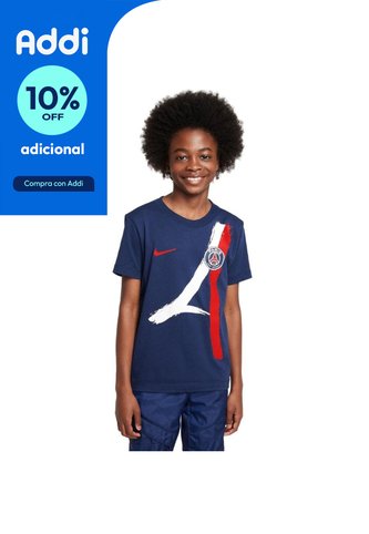 Camiseta Nike París Saint-Germain Visita Niño-Azul Nike